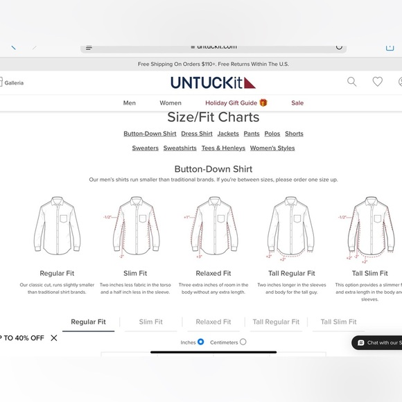 Untuckit Sherry Long Sleeve Button Down Shirt Blue & White Stripe - Picture 8 of 8